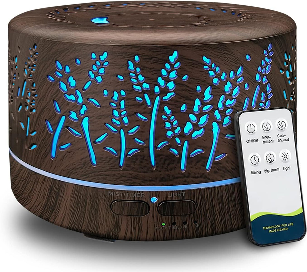 Difusor De Aceites Esenciales Con Luces LED