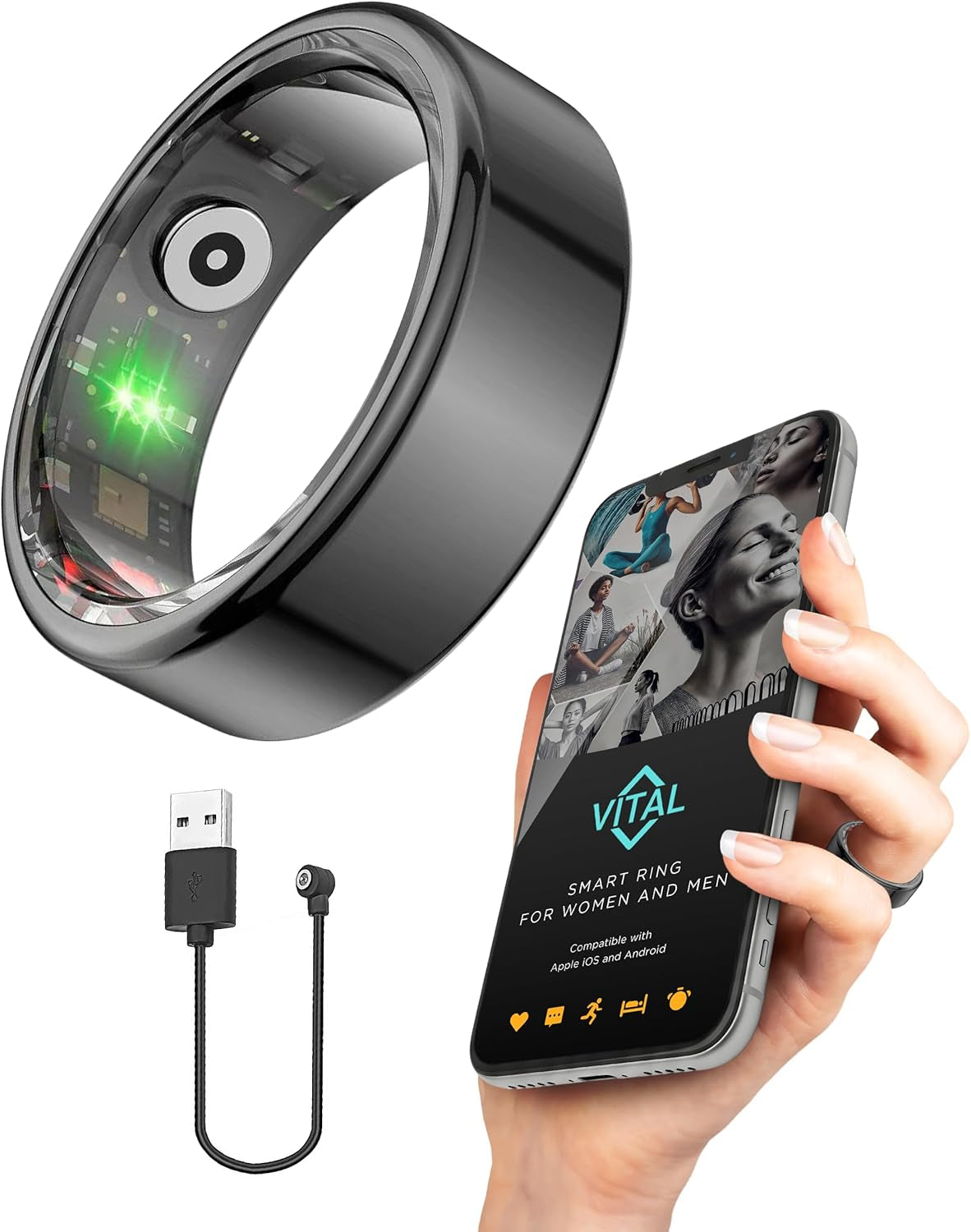 Anillo Inteligente Con Monitor De Sueño