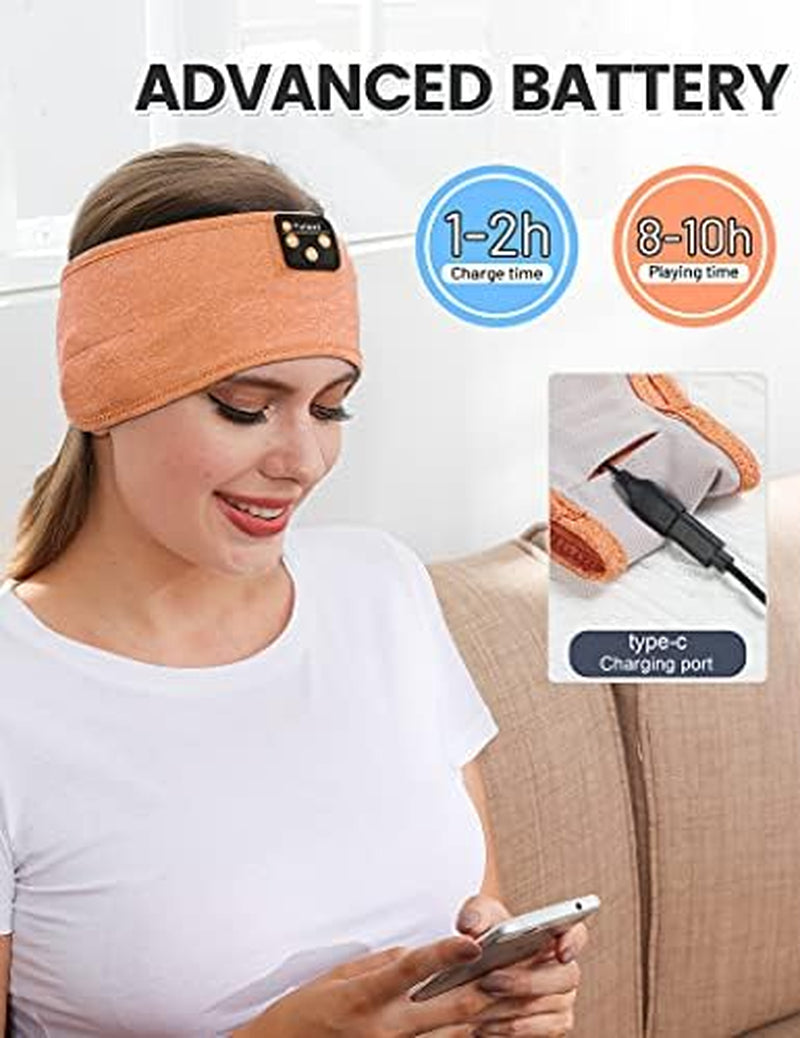 Sleep Headphones, Bluetooth Sleeping Headband Headphones for Side Sleepers